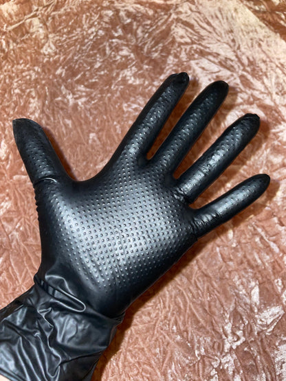 10 mil Black Nitrile Gloves Medium