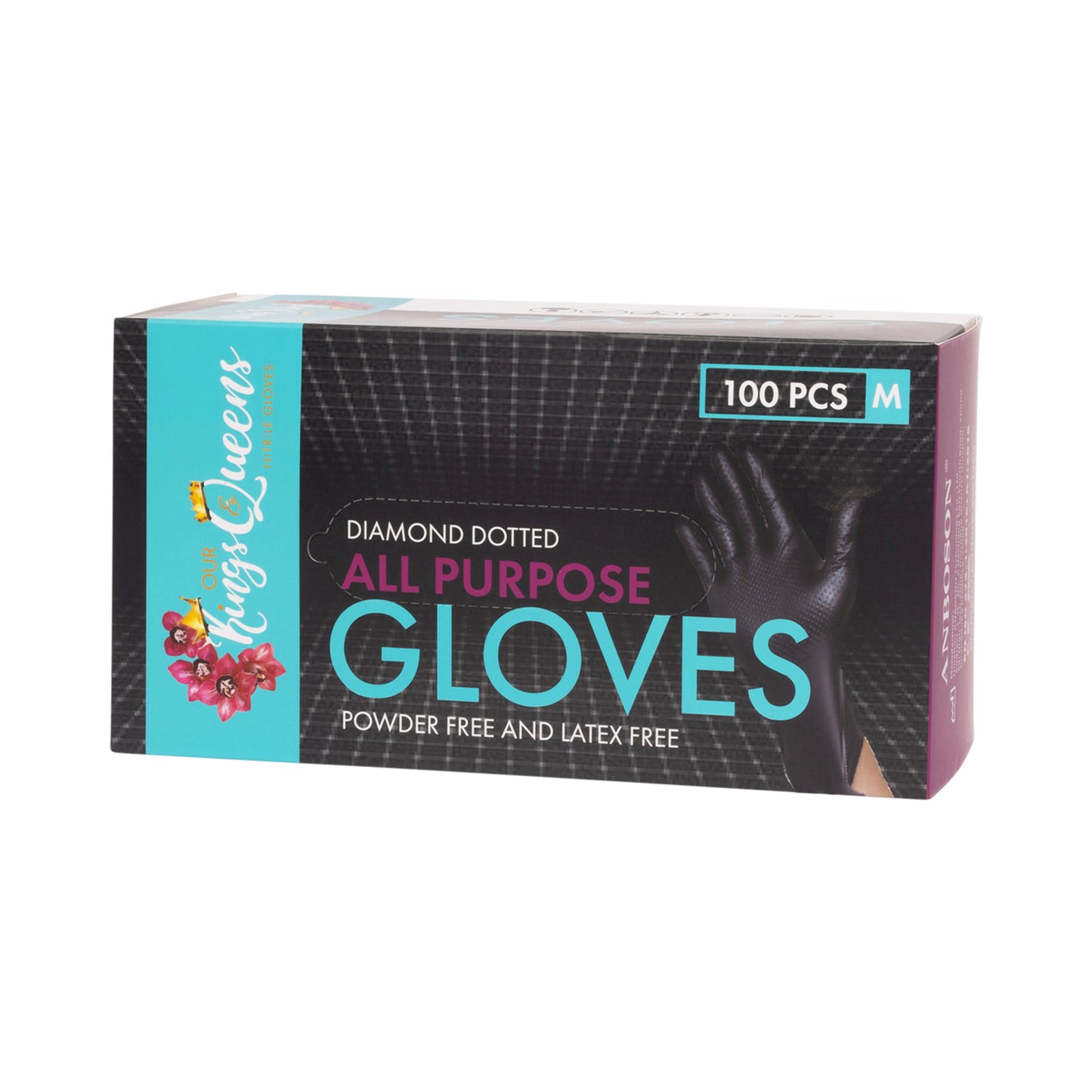 10 mil Black Nitrile Gloves Medium